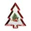 Блюдо сервірувальне новорічне для закусок Christmas 29 × 24 × 2 см фігурне Yiwu HP-SDHK-17 - мініатюра 1