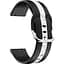 Ремінець для Amazfit BipBip LiteBip SBip UBip 3Bip 3 Pro - чорно-білий ширина кріплення 20мм силікон Watchbands D2 Normal (W37-1WB60241598) - мініатюра 1