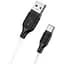 Кабель Borofone BX42 USB to Type-C 3A 1 м silicone TPE connectors белый - миниатюра 1
