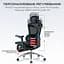 Офісне крісло Sihoo DORO C300L Mesh Black with footrest (DORO-C300L-A3-101-JT) - мініатюра 12