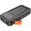 Портативна батарея Power Bank із сонячною панеллю Hoco DB33 Plus Rising 22.5W+PD20W Sun Solar 30.000mAh Black - мініатюра 3