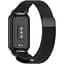 Ремінець-бампер DK для Xiaomi Redmi Smart Band 2 Metal Milanese Loop Magnetic (016244) (black) - мініатюра 2