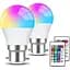 Светодиодные лампы LEDYA Globe B22 с изменением цвета, лампы с ямой 4W RGB B22 с дистанционным управлением - миниатюра 1