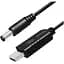 Кабель живлення USB to DC 5.5x2.5mm 12V 1.0m black ColorWay (CW-CBUD067-BK) - мініатюра 1
