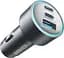 Зарядний пристрій автоадаптер ANKER PowerDrive 325 67w PD + 22.5W USB-A - мініатюра 1
