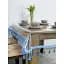 Скатертина силіконова з синьою бахромою 340х150 см - мініатюра 1