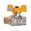 Кран кульовий прямий Solomon 1/2″ ЗВ ЖБ PN40 B1008 - мініатюра 3