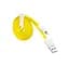 Кабель Lightning Hoco Waffle flat UPL18 плоский 1,2 м желтый - миниатюра 1