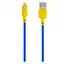 Кабель Gelius Full Silicon USB Lightning GP-UCN001L 1.2 м Yellow/Blue - мініатюра 1