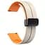 Силіконовий ремінець Classy для Smart Watch 20mm White / Orange - мініатюра 2
