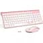 Бездротова клавіатура та миша, 2.4G повнорозмірна та портативна бездротова клавіатура з цифровою клавіатурою або комп'ютером - мініатюра 1