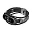 Ремешок винтажный Carprie для фитнес-браслета Xiaomi Mi Band 5 и 6 Type D Black black - миниатюра 2