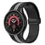 Браслет Samsung Galaxy Watch 6 Classic 43mm 6 Classic 47mm - чорно-сірий ширина кріплення 20мм силікон Watchbands Cls-line-black (W35-643242342) - мініатюра 2