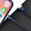 Кабель Baseus Cafule Cable USB to lightning 2.4A 1m CALKLF-BV3 Blue-Gold - миниатюра 3