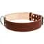 Нашийник подвійний Collar, шкіра, 56-68х4,5 см, коричневий - мініатюра 3