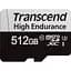 Карта пам'яті Transcend 512GB microSDXC class 10 UHS-I U3 High Endurance (TS512GUSD350V) - мініатюра 2