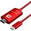 Кабель Extradigital HDMI (M) - Type-C (M), 2 м, Red teh0020760 - мініатюра 1