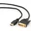 Кабель мультимедійний HDMI to DVI 18+1pin M, 0.5m Cablexpert (CC-HDMI-DVI-0.5M) - мініатюра 1