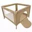 Манеж дитячий квадратний VELANO Cubo beige - мініатюра 1
