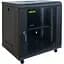 Шафа настінна GEAR 12U 19 600x450x650 мм, + Полиця 19, black (GWMSN-12U-600-450) - мініатюра 1