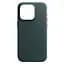 Кожаный чехол-панель для Apple iPhone 15 Pro, FAKE Leather Case, зеленый, искусственная кожа, премиальный, противоударный, защита всего корпуса, с мягкой подкладкой, поддержка MagSafe и беспроводной зарядки, ArmorStandart (ARM76303) - миниатюра 1