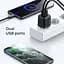 Адаптер блок питания сетевой JOYROOM Mini dual port smart fast charge L-2A121 2 порта блок питания белый - миниатюра 7