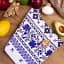 Рушник вафельний MirSon №515 Waffle Blue ornament 50х30 см (2200006723554) - мініатюра 3
