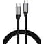 Дата кабель USB-C to USB-C 1.5m USB3.2 Gen2 100W 10GBps Nylon Vinga (VCPDCU3215) - мініатюра 1