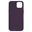 Кожаный чехол-панель для Apple iPhone 15, FAKE Leather Case, фиолетовый, искусственная кожа, премиальный, противоударный, защита всего корпуса, с мягкой подкладкой, поддержка MagSafe и беспроводной зарядки, ArmorStandart (ARM76290) - миниатюра 2