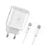 Зарядний пристрій SkyDolphin SC18EL PD2.0 (1USB-С, 3A) White + кабель Lightning (MZP-000156) - мініатюра 3