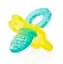 Силіконовий прорізувач Nuby, блакитний з жовтим (6826yllwbluflwr) - мініатюра 1