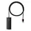 USB-Хаб Baseus Lite Series 4-Port USB-A HUB Adapter USB-A to USB 3.0*4 1m WKQX030101 Black - мініатюра 1