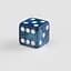Набір кубиків Q-Workshop Full Pack D6s: Cobalt&White (20 шт.) (S20604) - мініатюра 2
