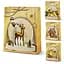 Пакет новорічний паперовий L New Year 3D, 31x40x12 см, 4 шт. в упаковці, R96628-L - мініатюра 1