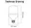 Високопотужна промислова світлодіодна лампа Horoz Electric Torch-80W E27 (001-016-0080) - мініатюра 2