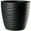 Горщик для квітів Form-Plastic Sahara mini-17 з підставкою 2.4 л чорний (3030-015) - мініатюра 1