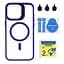 Чохол із підставкою MagSafe TPU PC Metal Stand Case Apple iPhone 15 Pro Max Dark Blue - мініатюра 2