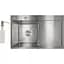 Мойка для кухни Lidz Handmade H7849R интегрированная крыло справа 3.0/1.0 мм Brushed Steel (LDH7849BRUR45591) - миниатюра 1
