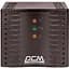 Стабілізатор PowerCom TCA-3000 Black 3000 ВА 1500 Вт 220V+/-20% 4 розетки 2.1 кг LED індикація (TCA-3K0A-6GG-2261) - мініатюра 1
