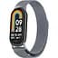 Ремінець DK для Xiaomi Mi Band 8 Metal Milanese Loop Magnetic (015814) (grey) - мініатюра 1