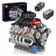 Конструктор двигун Mould King V8 Chevrolet Chevy LSX454 моторозований дитячий мотор шевроле 487 деталей - мініатюра 1