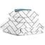 Комплект постельного белья Cosas Geometry CS2 Семейный белый (ParquetWhite_Sky_160x2) - миниатюра 1