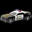 Машинка Uni-fortune Chevrolet Camaro Police Car, 1:32, чорний (554005P) - мініатюра 1