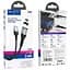 Кабель Hoco U96 Pisces Cable USB to Lightning 2,4A 1m Black - мініатюра 2