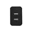 Мережевий зарядний пристрій ColorWay AutoID (2USBx2.4A) Black (CW-CHS016-BK) - мініатюра 1