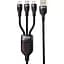 Кабель Biva C-09 3 in 1 66w 1.2 m cable Black - мініатюра 1