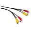Кабель мультимедійний 3RCA to 3RCA 1.8m Vinga (VCP3RCA1.8) - мініатюра 1