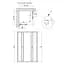 Душова кабіна Qtap Pisces BLA109-11SC5 90-105x90-105 см, скло Clear 5 мм без піддона, Чорний, Універсальна, прозорий - мініатюра 7