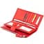 Гаманець шкіряний жіночий на хлястику з кнопкою ST Leather 19281 червоний - мініатюра 3