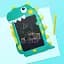 Графический планшет Kids Pad 9 Color Dinosaur Green - миниатюра 2